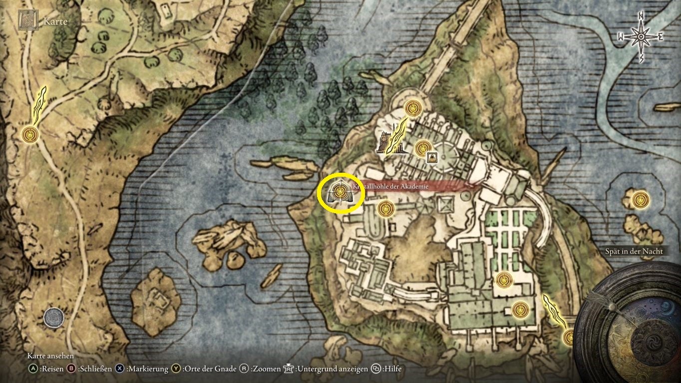 Elden Ring Kristallhöhle der Akademie, Boss Kristallianer (Stab